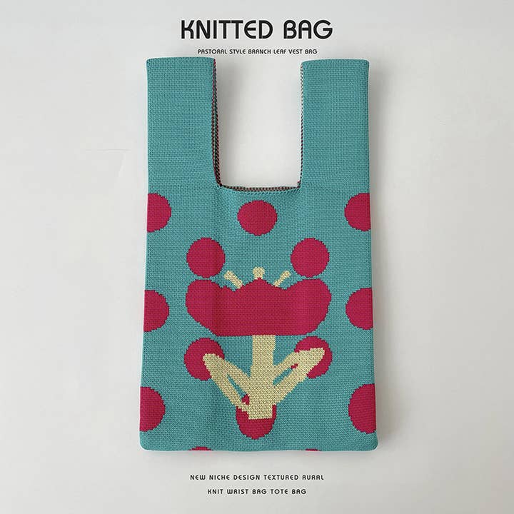 ACCITY - Wholesale Tote Bag - Women's - CUTE CARTOON ANIMAL KNITTED SHOULDER BAG HANDBAG_CWAB239710