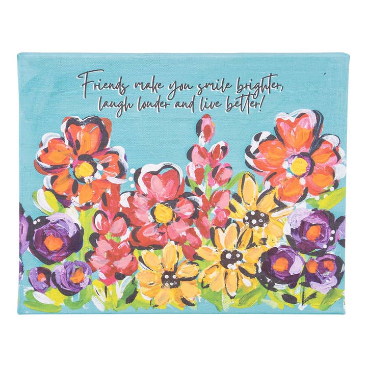 Friends Make You Smile Canvas for wholesale by Glory Haus