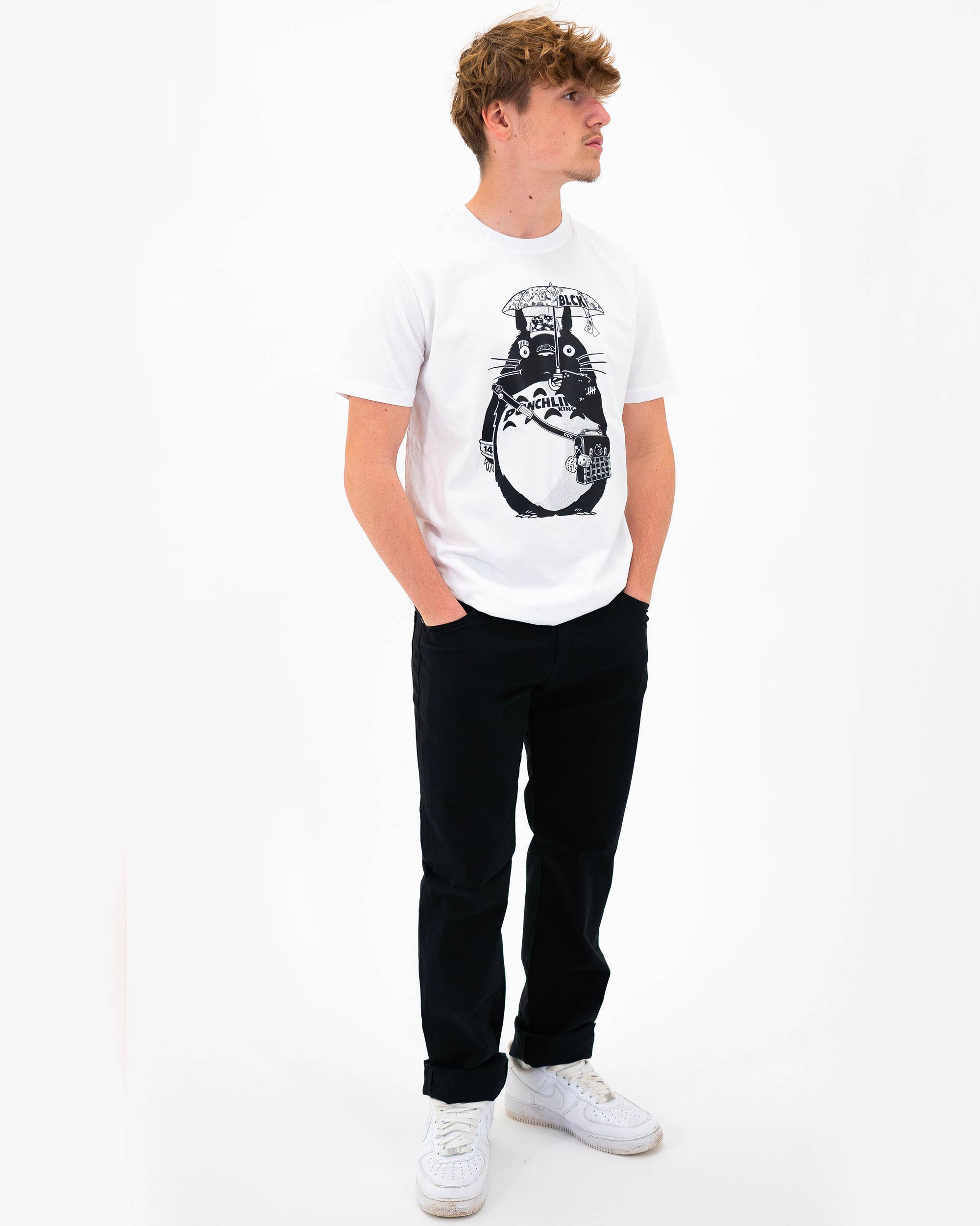 Grafitee - Wholesale T-shirt met print - Heren - Street Totoro T-shirt - Totoro Tattoo grafisch T-shirt5