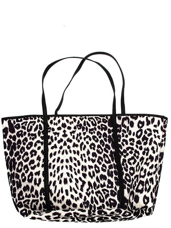 Leopard Print Fashion Tote Bag for wholesale by Andrea Bijoux