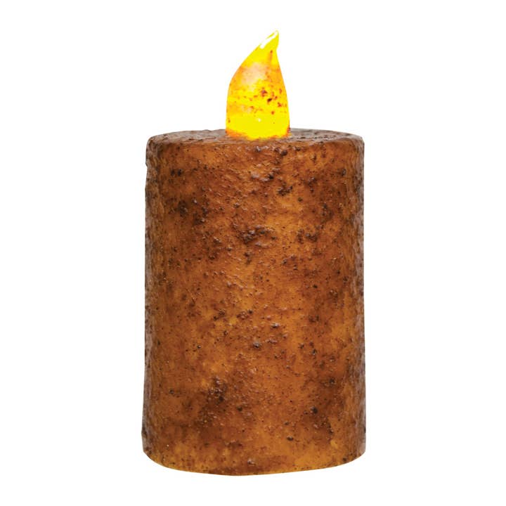 Burnt Mustard BOC 2" x 3" Timer Flameless Candle for wholesale by The Hearthside Collection