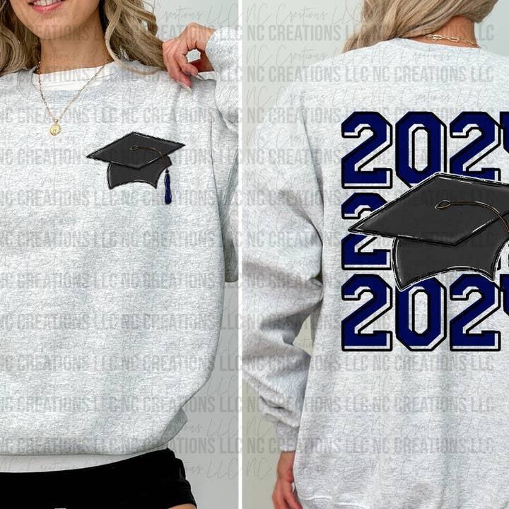 Stacked 2024 Grad Cap Wholesale for wholesale by NC Creations