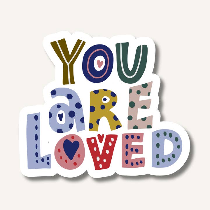 You Are Loved Sticker for wholesale by The Paper Flower by Evie