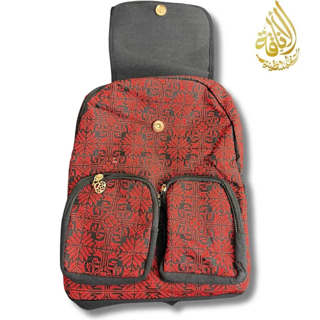 Palestinian Elegance – wholesale Backpack – Women's – Tatreez Designed Small School Bag1