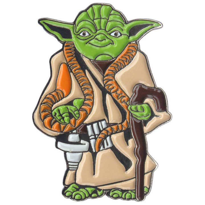 Yoda Enamel Pin for wholesale by BxE Buttons X StaciaMade