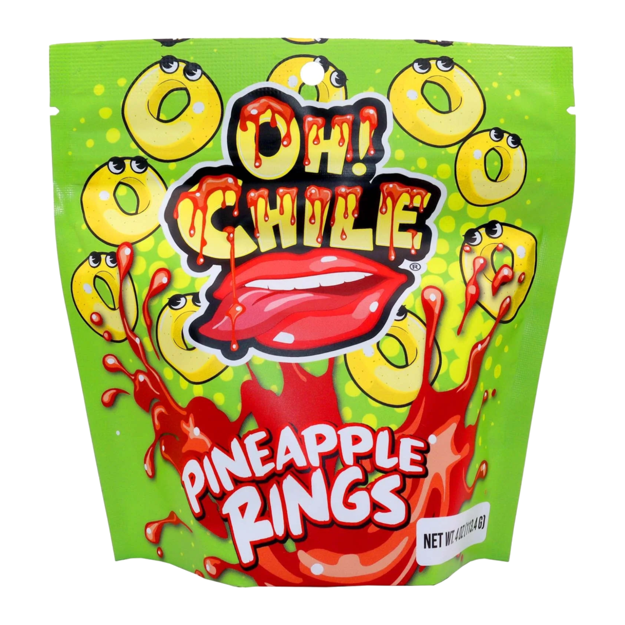 Cow Crack Wholesale - Wholesale Gummy - Oh! Chile Pineapple Rings 4 oz0