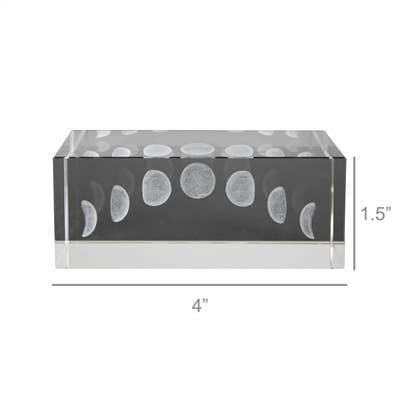 HomArt - Wholesale Decorative Tabletop Object - Glass Hologram - Phases of the Moon