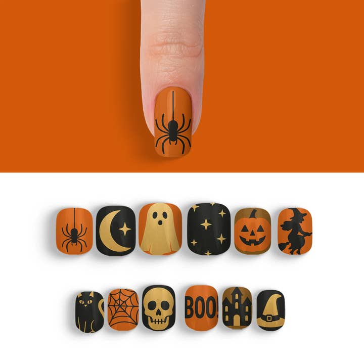 FYNE BODY - Wholesale Press-on/fake nails - Ghoul's Gold Glamour Halloween Press-On Nails70