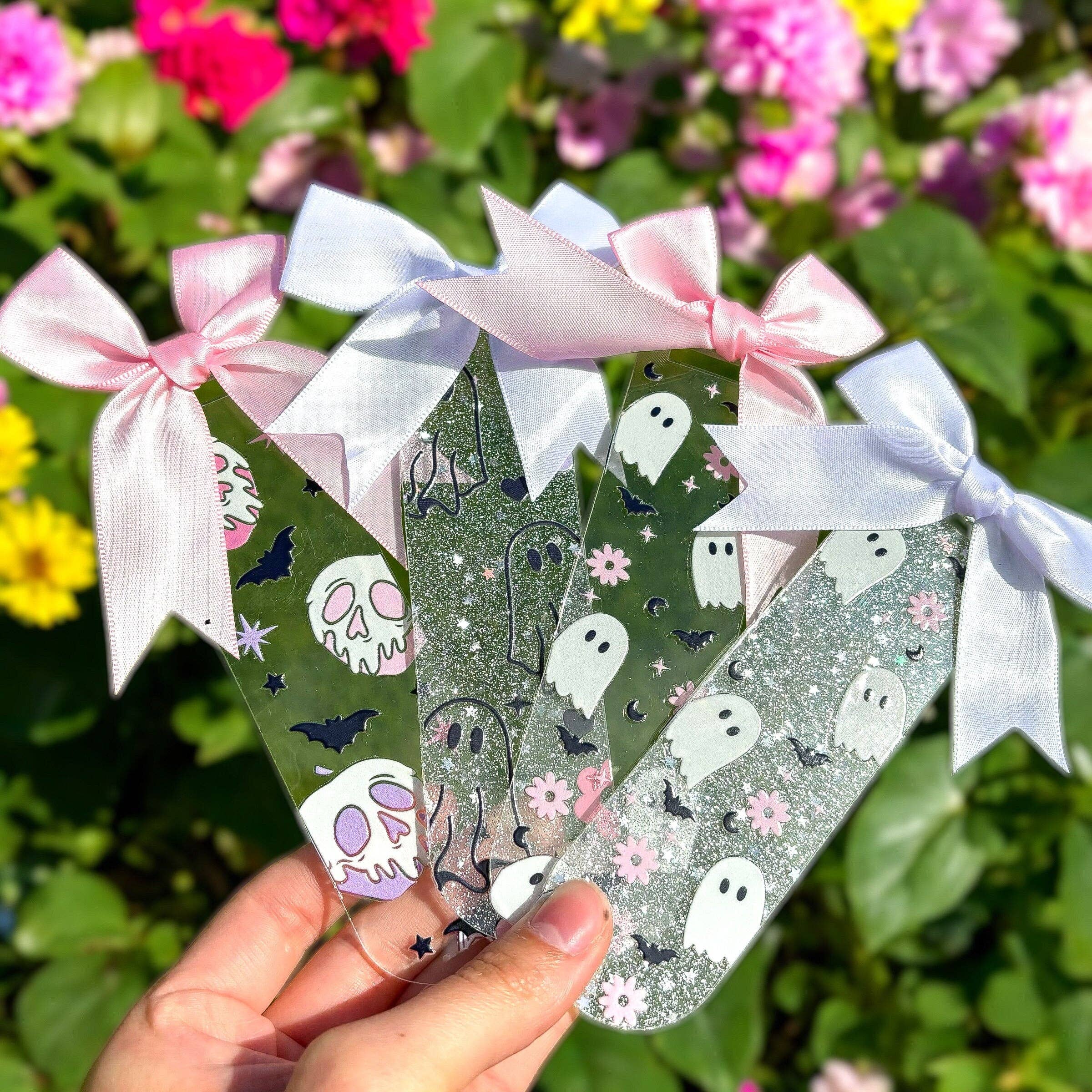 WIWTDesign – Engroshandel Bogmærke – Personligt Glitter Halloween Poison Apple bogmærke1