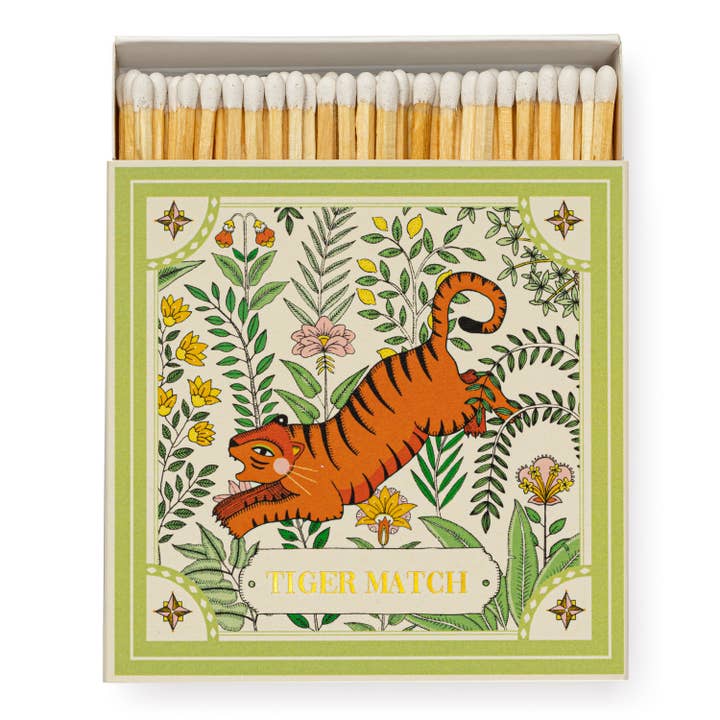 Archivist Gallery - Wholesale Matches - Ariane's Green Tiger | Square - Safety Matches