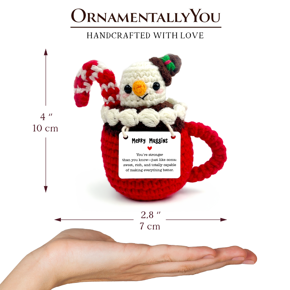 OrnamentallyYou - Wholesale Stuffed/Plush Toy - Kids & Baby - Positivity Hot Cocoa Marshmallow Crochet Support Doll1