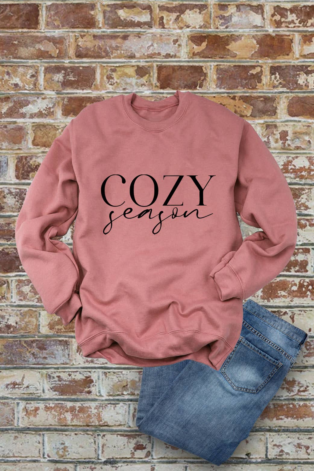 Top Avenue - Wholesale Graphic Sweatshirt - Women's - Cozy Season, Christmas,  Unisex Crew-Neck FLEECE Sweatshirt4