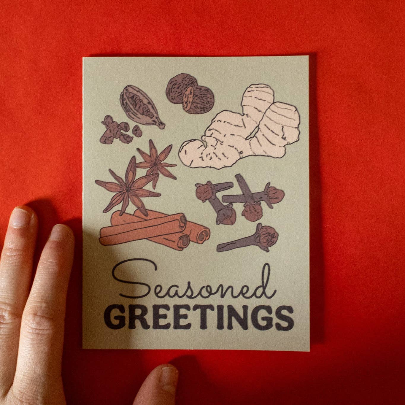 Doctor Scribble - Wholesale Season's Greetings Card - Seasoned Greetings Spices Holiday Greeting Card3