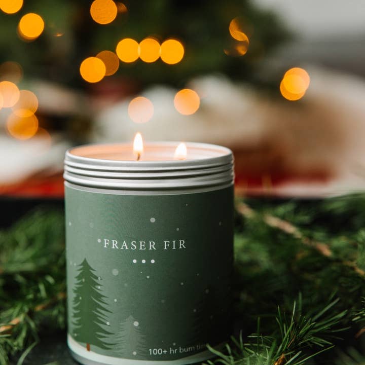 Kalamazoo Candle Company - Wholesale Jar/Filled Candle - Fraser Fir Large Soy Candle Tin 2-Wick 13.5oz1