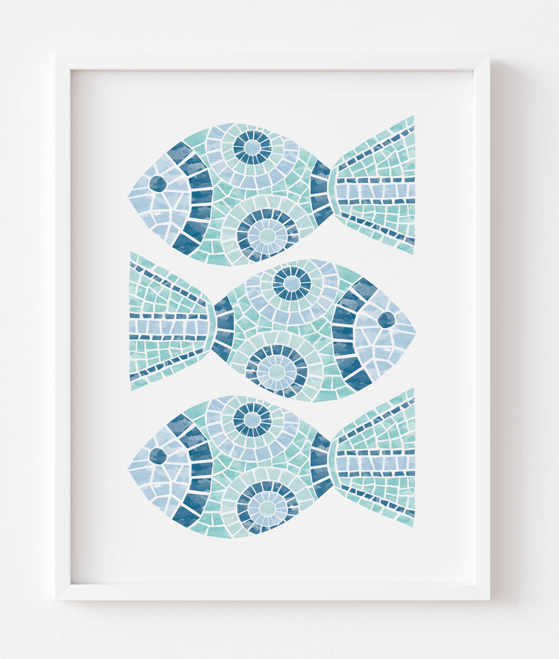 M Design Studio Gifts - Wholesale Art Print - 
Mosaic Fish Blue Art Print2