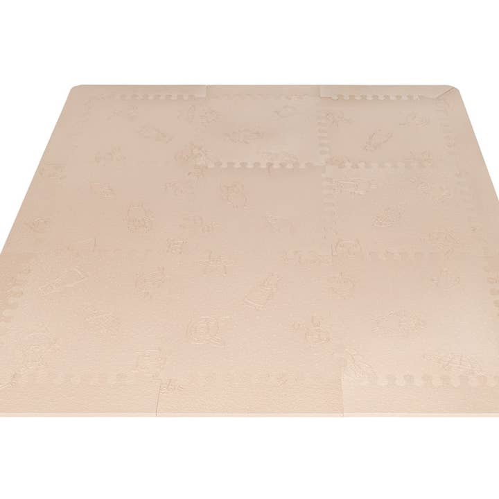 LUBABYMATS – wholesale Lekmatta - Barn och baby – Beige vadderad lekmatta för spädbarn