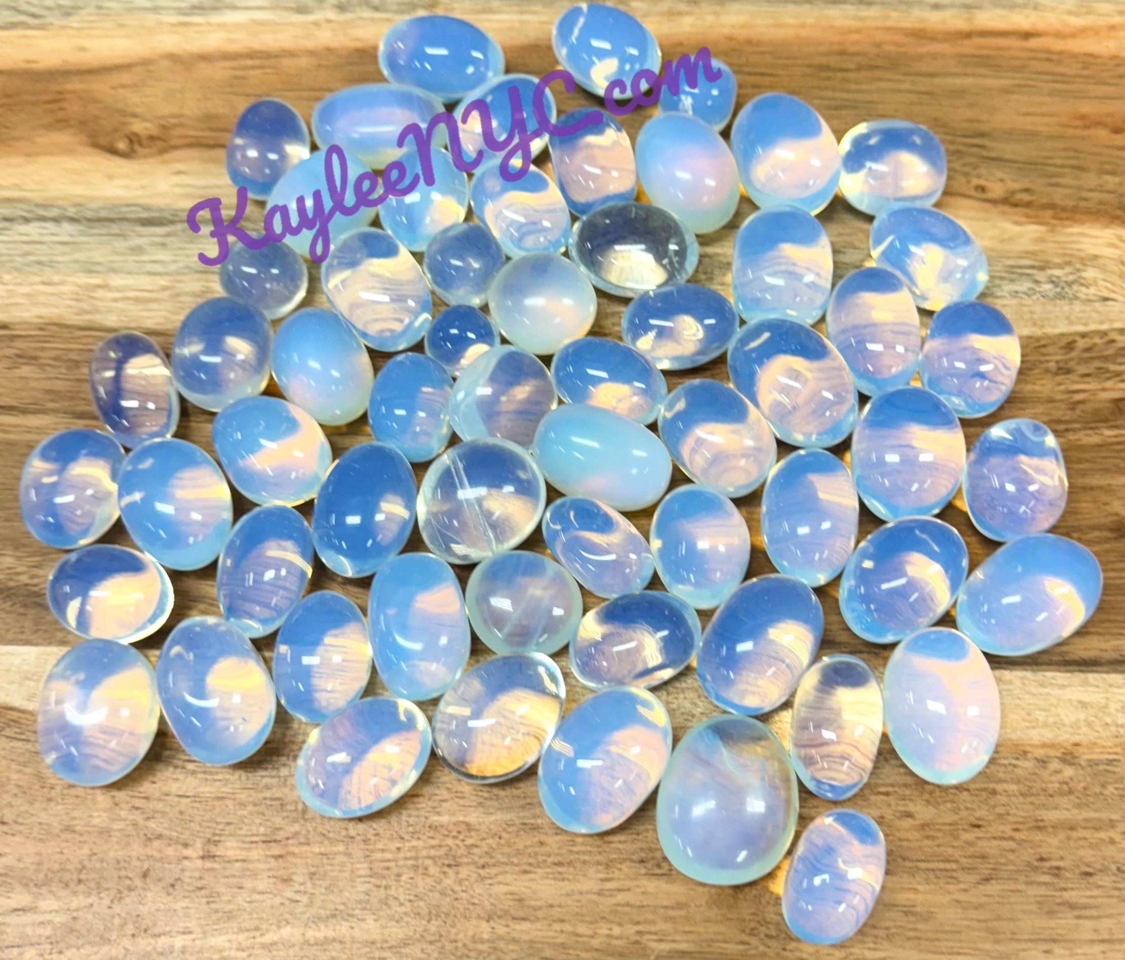 KayleeNYC - Wholesale Spiritual Stone/Crystal - Wholesale Lot 2 lbs Opalite Tumble Crystals Healing Energy3