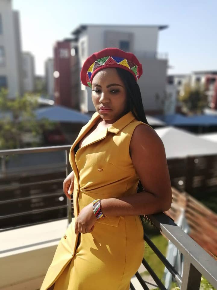 Zulu Beaded Beret Hat for wholesale by HouseOfSarah14