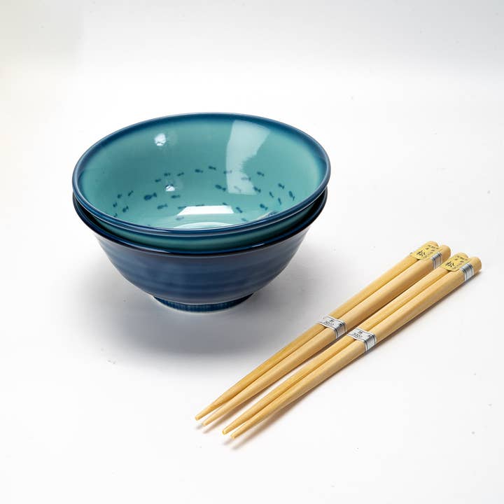 Urban Tokyo – wholesale Bowl – 2 Piece Tayo 5"D Bowl Gift Set Jimbe Whale Shark JP (1/16)4
