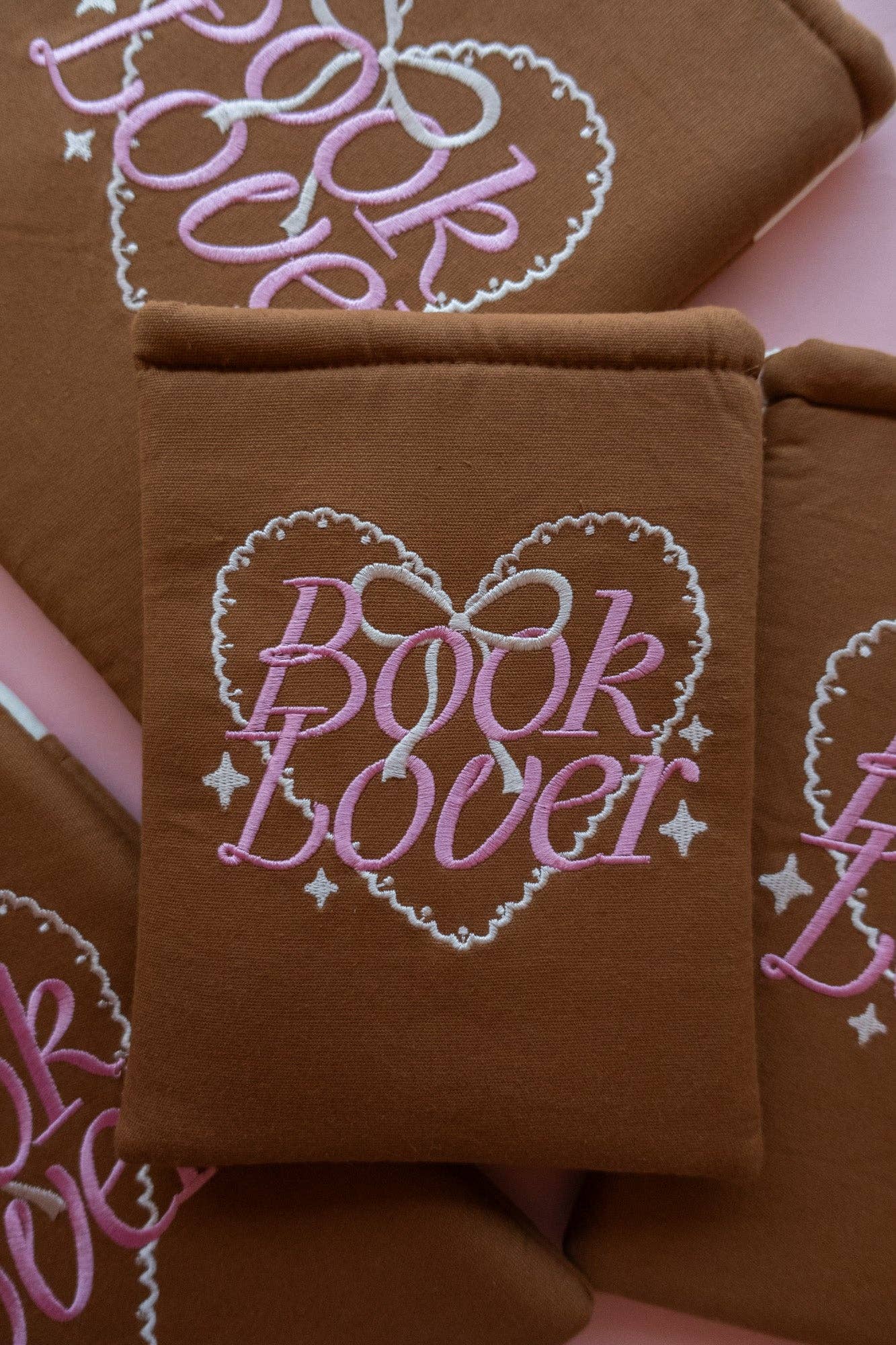Jollie Ollie Designs – wholesale Book cover – Book Lover Embroidered Book/Kindle Sleeve