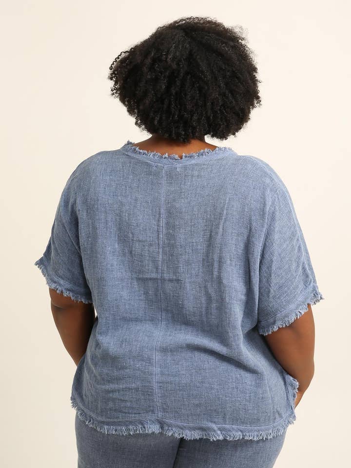 Lea & Luc - Grandes Tailles - Wholesale Tunic - Women's - Plus size linen tunic REF.9999