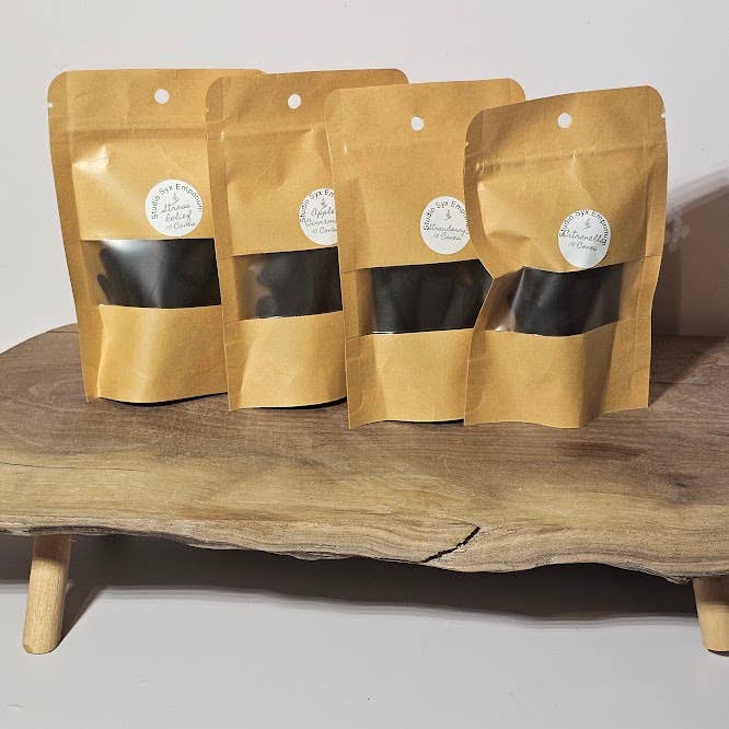 Saltroot Apothecary - Wholesale Incense - Packaged Hand Dipped 2" Backflow Incense Cones