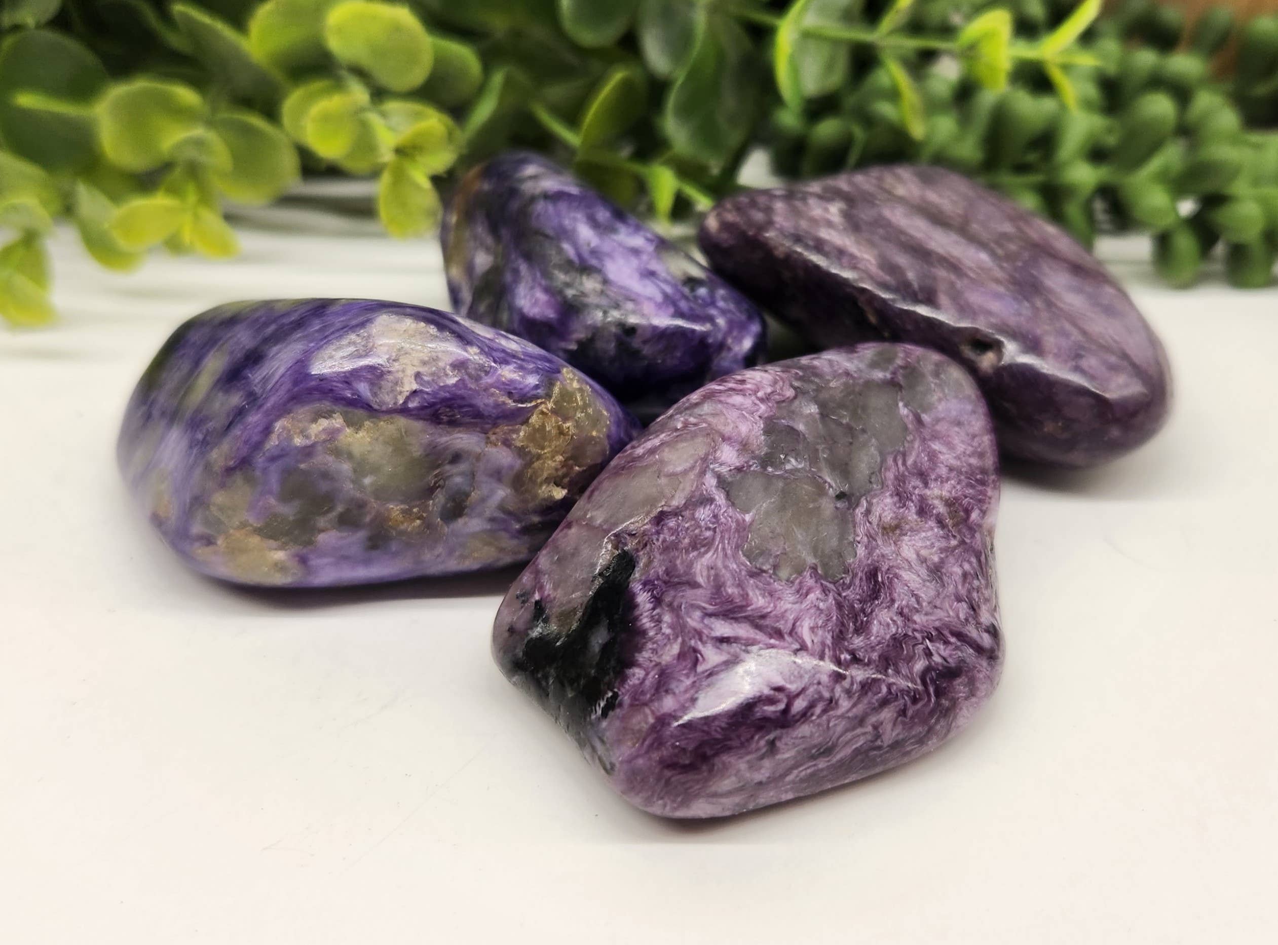 Meraki Gemstones - Wholesale Spiritual Stone/Crystal - Charoite Free Form/Palm Stone/Gallets (1.1lbs/0.5kg)2