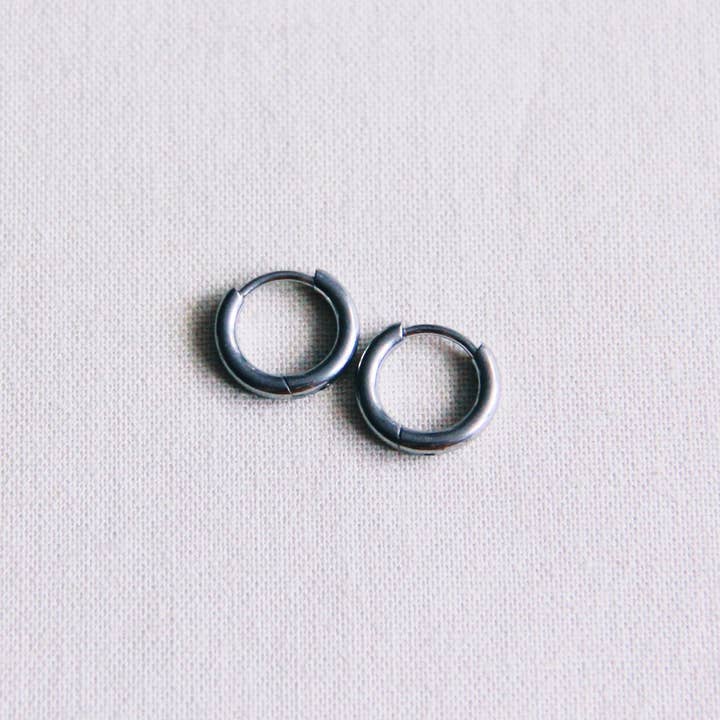 Stainless Steel Creoles 10mm “Basic” - Silver for wholesale by Bazou