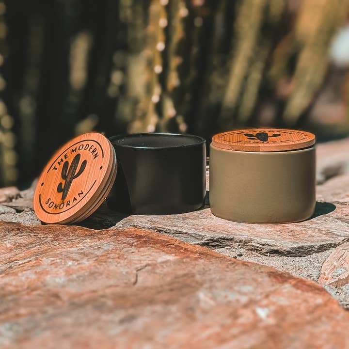 Ancient Ritual: Frankincense & Amber Boho Hemp Candle 5 oz for wholesale by The Modern Sonoran