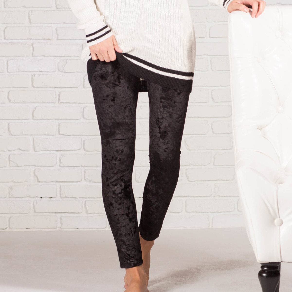 Truly Contagious - Vendita all'ingrosso Leggings - Donna - Leggings in velluto 827VEL0027