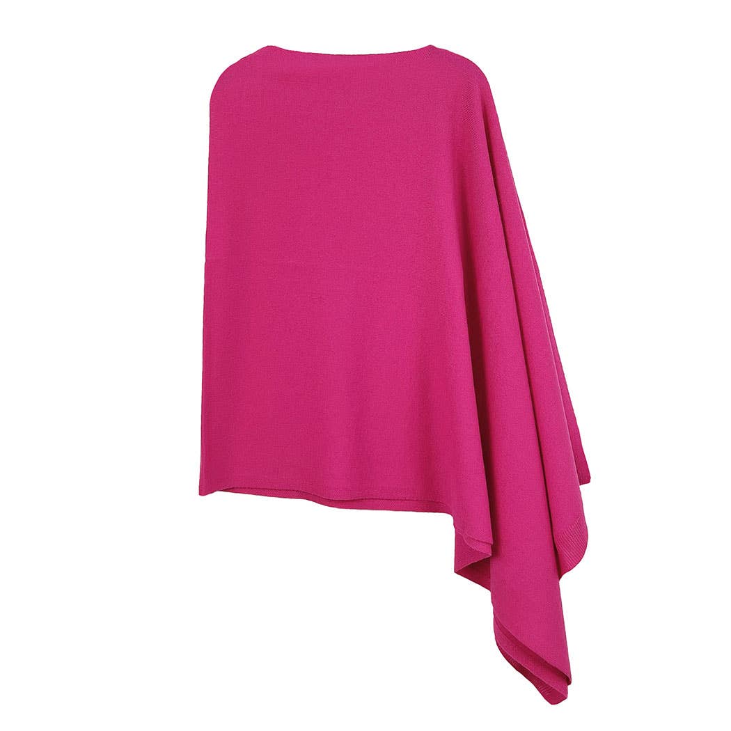 Fashion City – wholesale Poncho – Women's – Light Tone Solid Diamond Shape Scarf Poncho8