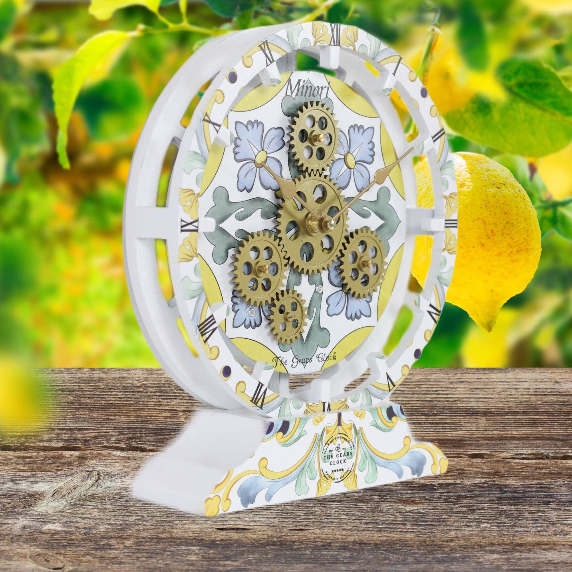 The Gears Clock - Vendita all'ingrosso Orologi da tavolo - OROLOGIO DA TAVOLO DA PARETE ITALY LINE 10 POLLICI MINORI8