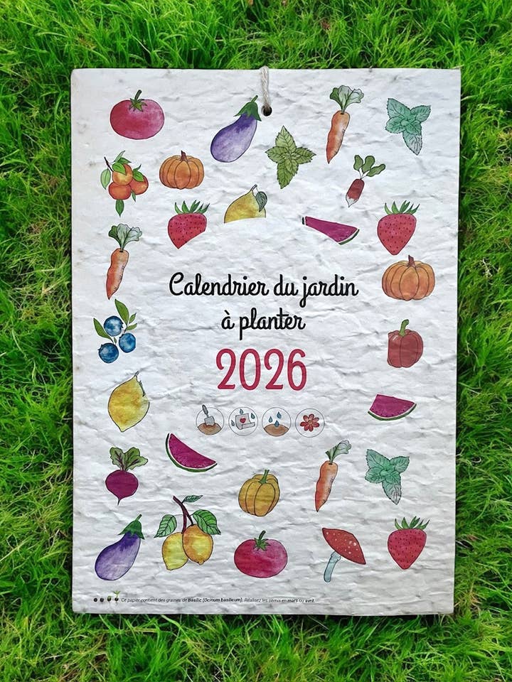 Calendario de jardín para plantar 2026 para venta al por mayor de Des Mots Qui Fleurissent
