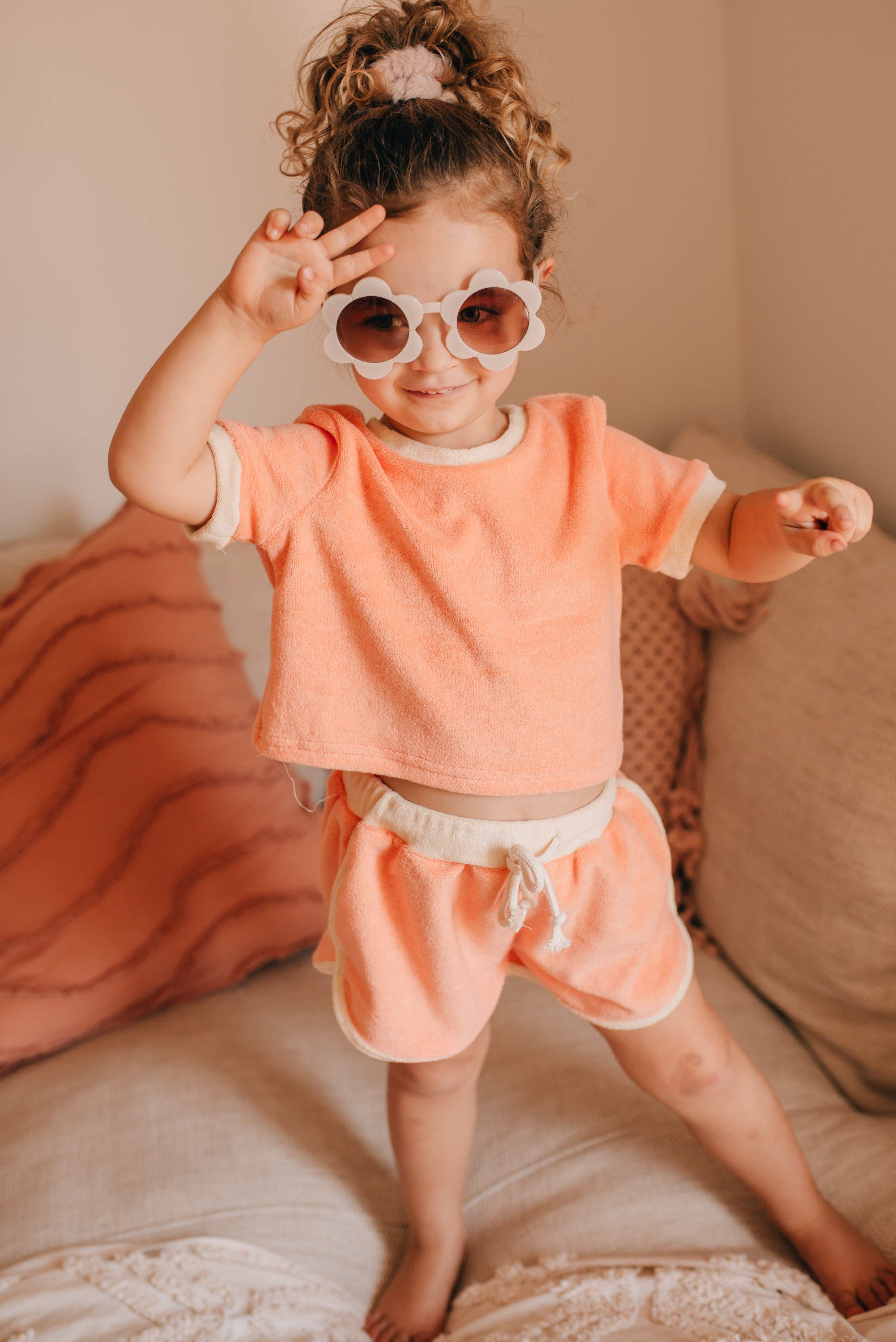 With Love for Kids - Wholesale Top & Short Set - Kids - Terri Comfy Set - PEACH1