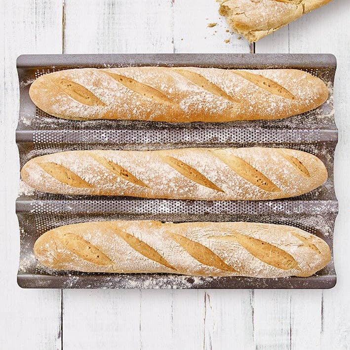 Grey Birkmann Easy Baking Baguette Tray for wholesale on Faire3