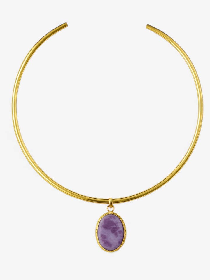 Lilac Amulet Choker for wholesale by Woonder