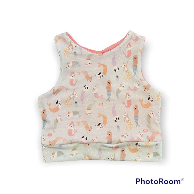 Top sportivo a sirena, top sportivo per bambini, reggiseno sportivo, top corto per la vendita all'ingrosso da parte di Remi Rae’s LLC