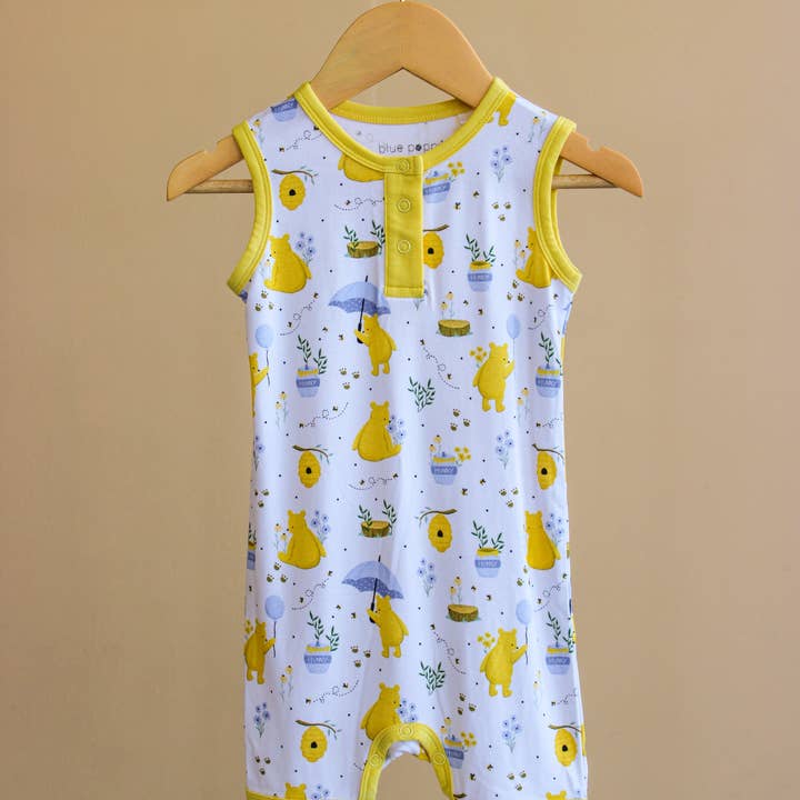 Story Time - Think, Think, Think - Shortie Romper for wholesale by Blue Poppy