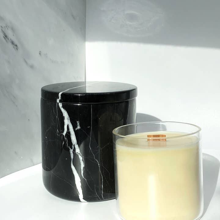 VÅL CO. - Wholesale Candle holder - Refillable Luxury Natural Stone Marble Candle Holder4