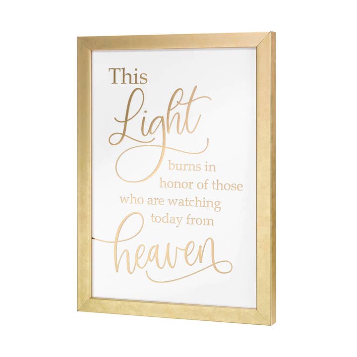 Lillian Rose Light Burns Memorial Wedding Sign for wholesale by Lillian Rose