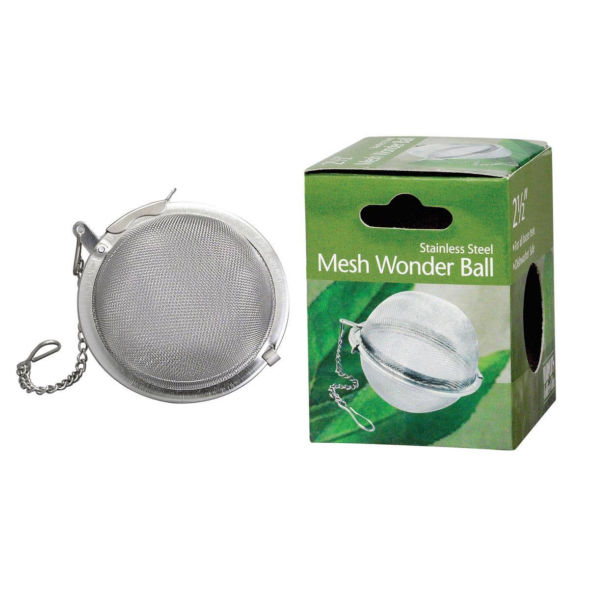HIC - Harold Import Co. - Wholesale Kitchen Tool/Gadget - Mesh Ball Tea Infuser for Loose Leaf Tea, 2.5in0