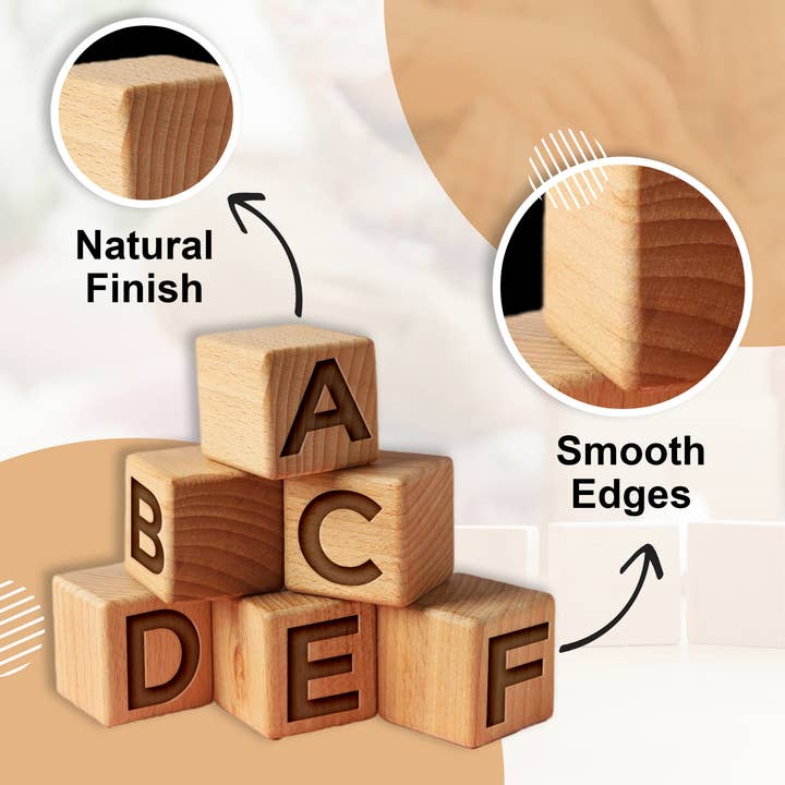 Gradzo - Wholesale Blocks – Kids & baby - Custom Wooden Cubes, Engraved Blocks for Babies and Toddlers7
