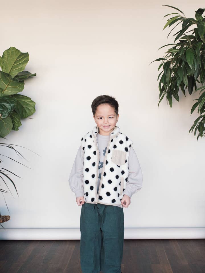 Sherpa Dot Vest for engroshandel hos Olu Kids