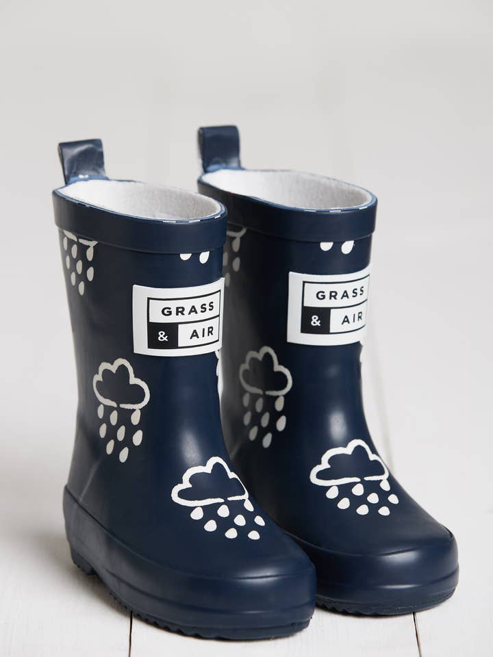 Grass & Air – Großhandel Gummistiefel – Kinder – Kinder Gummistiefel in Marineblau