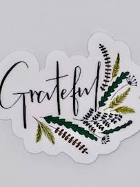 Dankbaar - kleurrijke sticker voor wholesale door Krafty Inc