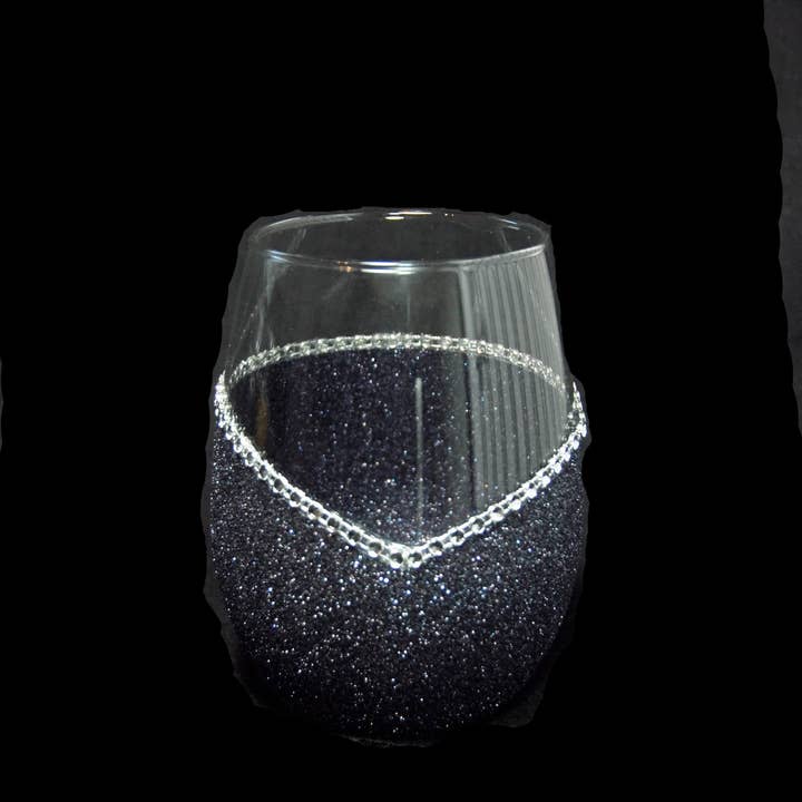 WineyBitches.Co - Wholesale Wine Glass - American Girl – Bling Glitter Glass Wine Glasses (4th of July Collection)38