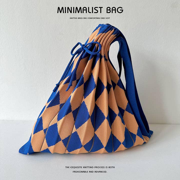 ACCITY - Wholesale Shoulder Bag - Women's - Large Knit Pleated Crossbody Shoulder Bag for Wome_CWAB15339