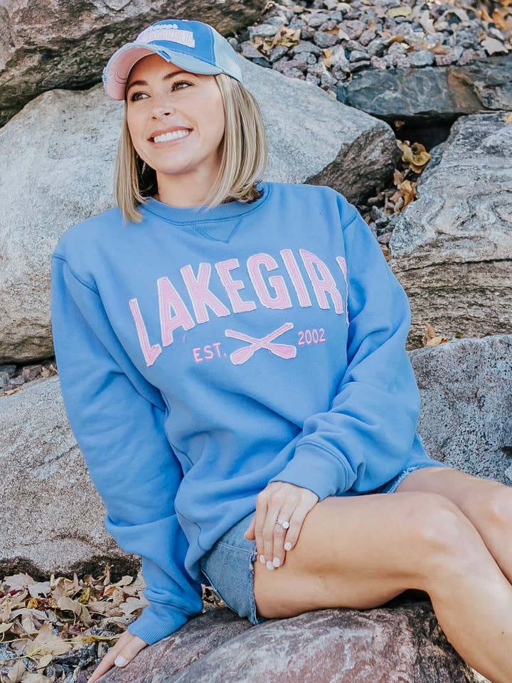 Sanded Fleece Crew Neck Sweatshirt for wholesale by Lakegirl