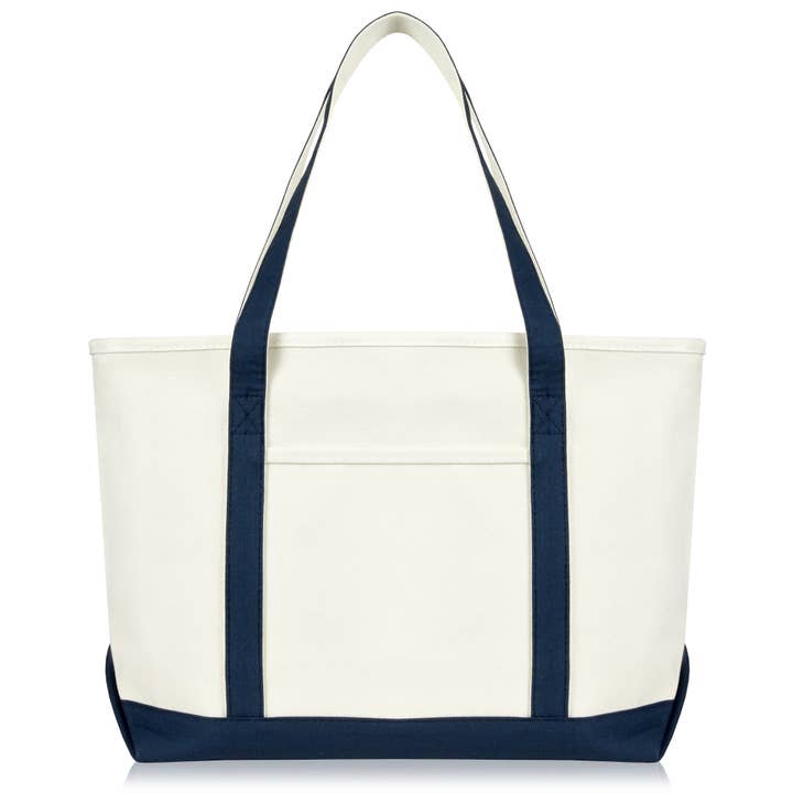 Dalix - Wholesale Grocery/Shopping Bag - DALIX 23" Premium 24 oz. Cotton Canvas Shopping Tote Bag
