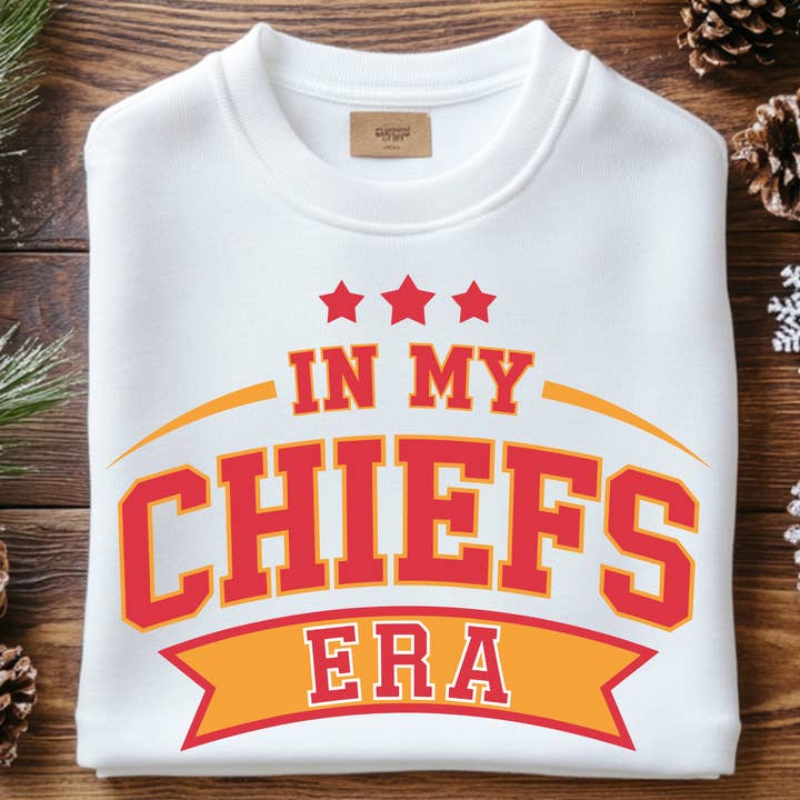 RED STARRY ERA FOOTBALL DTF TRANSFER for wholesale by Remi Lee Transfers